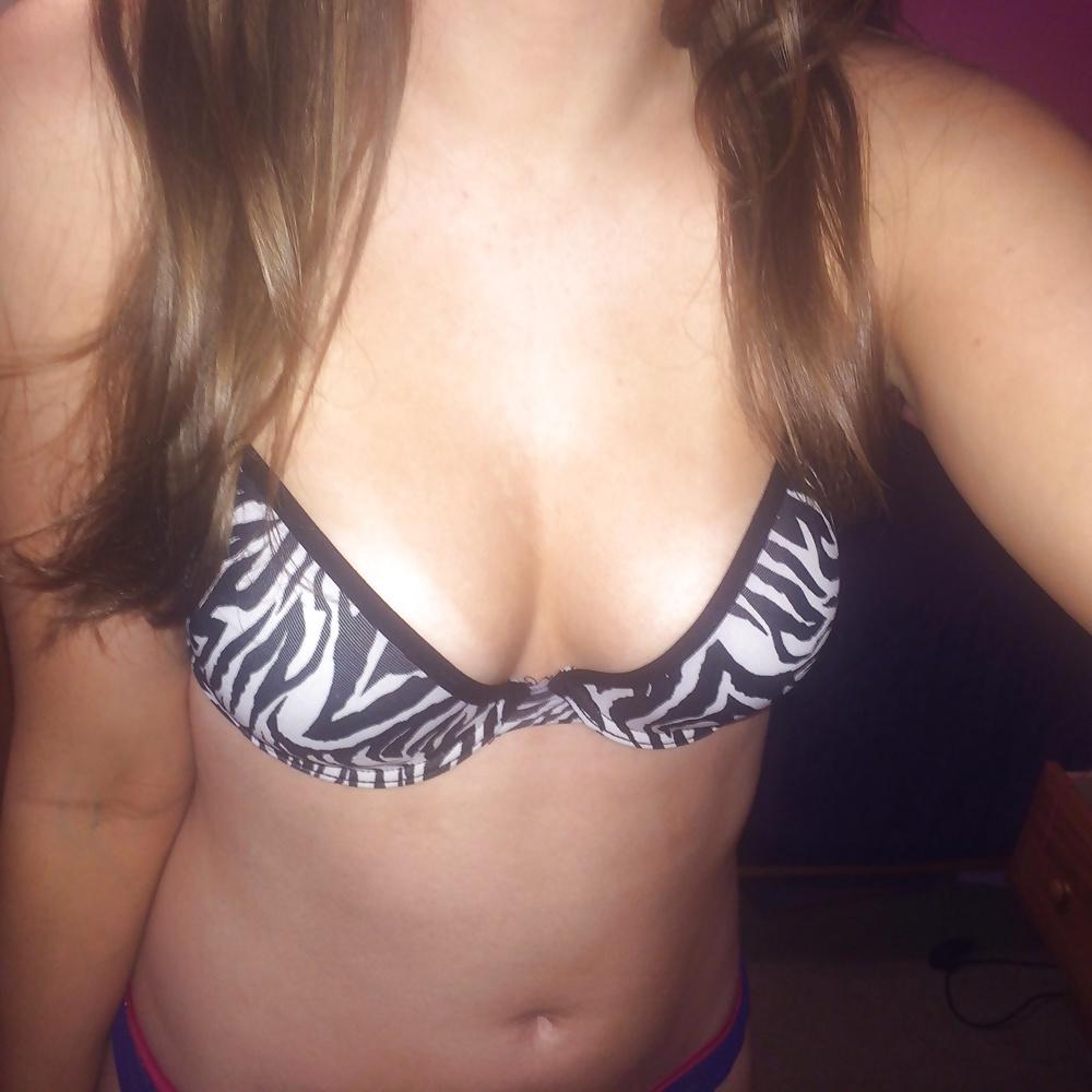 7P Navy Thong and Zebra Bra