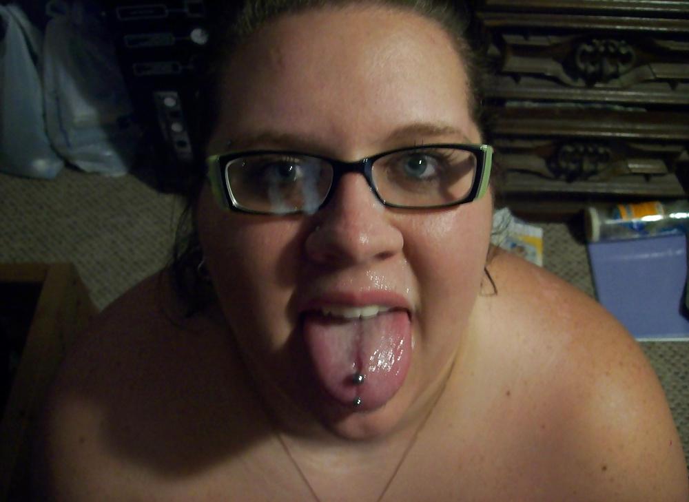 25P Tongue Ring Cumshots Facials