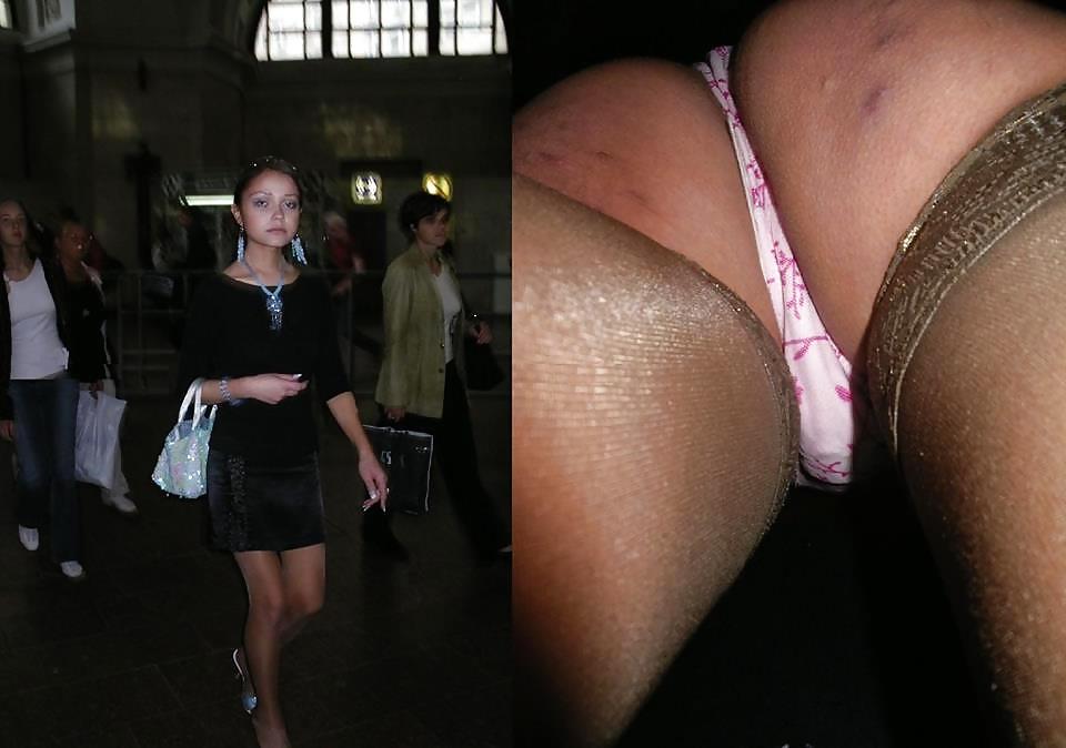19P Upskirt with face