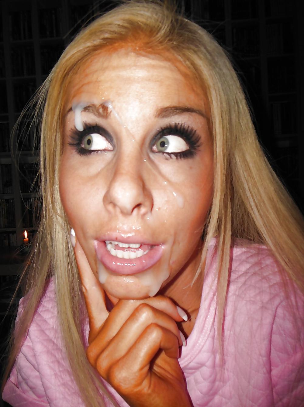 12P Amatuer Grey eye girls facials