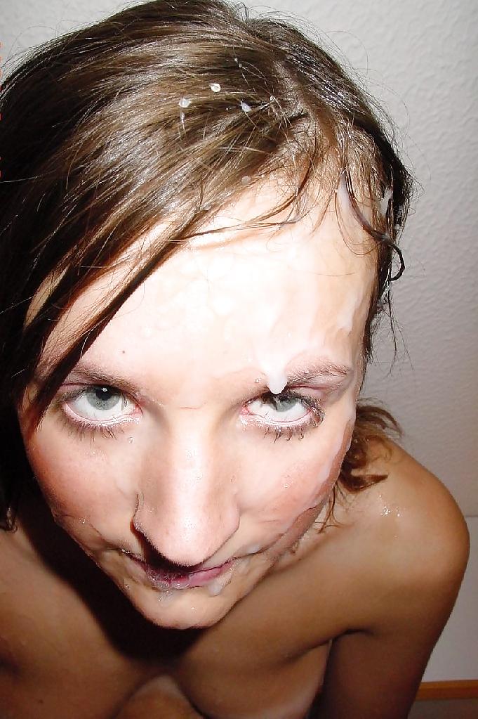 12P Amatuer Grey eye girls facials