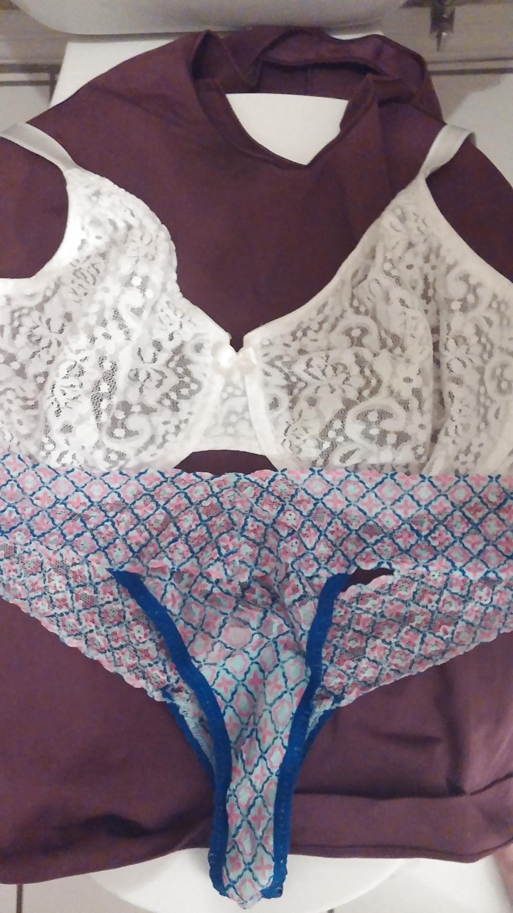 14P Aunt's Elegant, Slutty Panties and Bra's