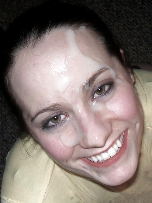 25P Cumshot Expression Smile with teeth