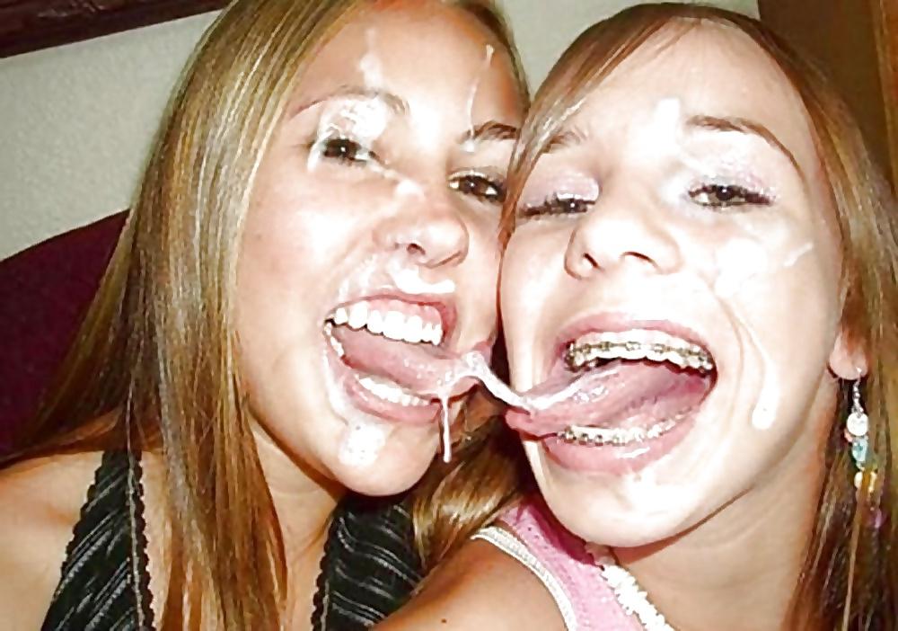 25P Semen on Faces (and a few other places) 7