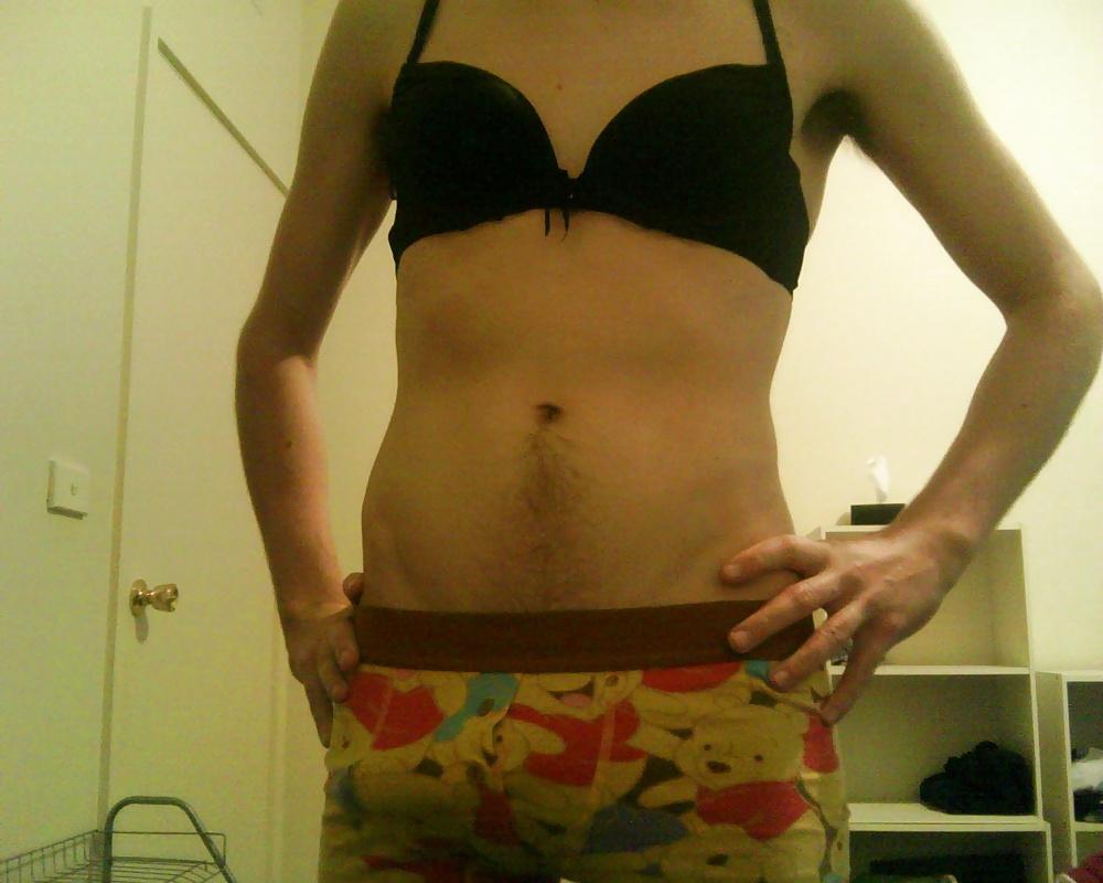 7P Black Bra