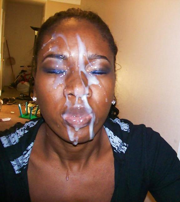 25P Ebony Facial Cumshots 2