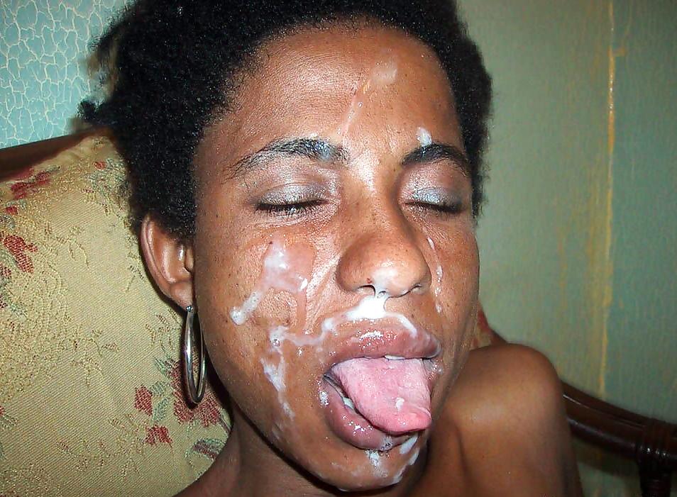 25P Ebony Facial Cumshots 2