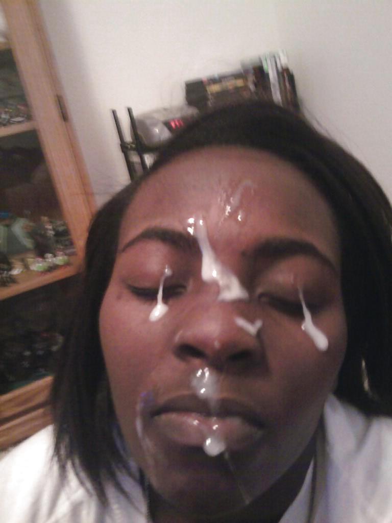 25P Ebony Facial Cumshots 2