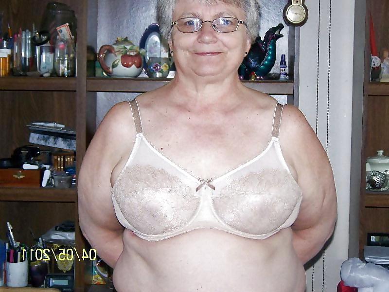 25P Grannies in their bra and knickers
