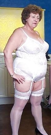 25P Grannies in their bra and knickers