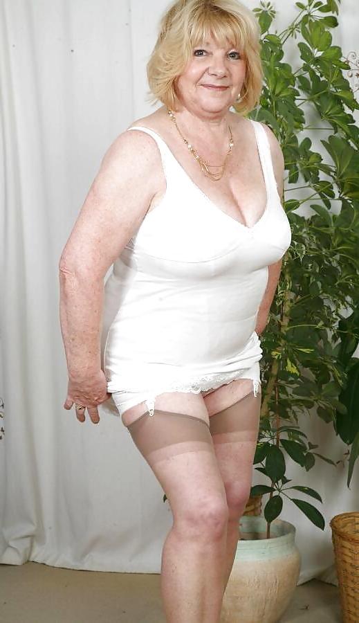25P Grannies in their bra and knickers