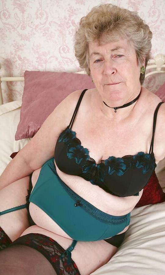 25P Grannies in their bra and knickers