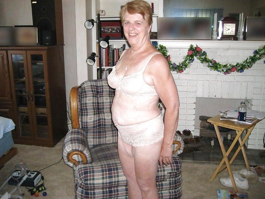 25P Grannies in their bra and knickers