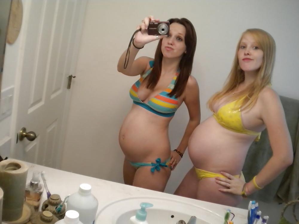 10P Slaggy pregnant teens used as a cum dumpster! part 1