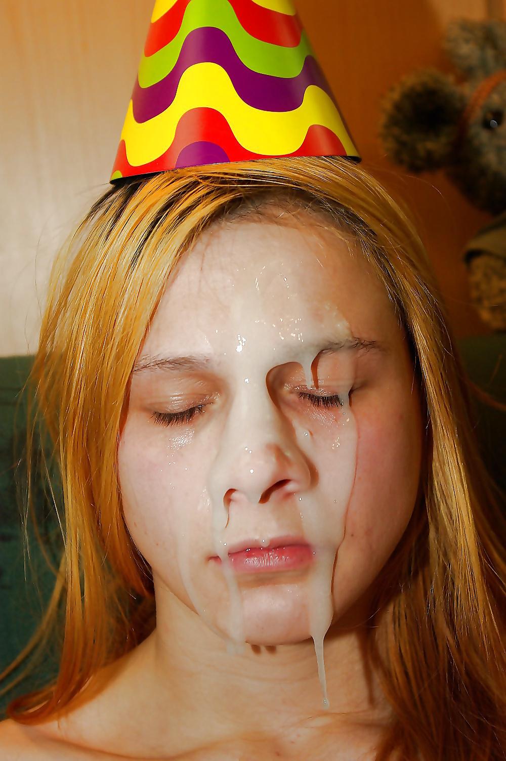 25P Facial Sluts