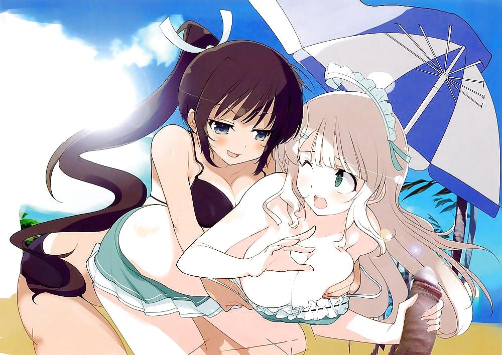 8P Anime Girls spielen mit einem echten Schwanz (mit Bildunterschriften) – Nr. 91