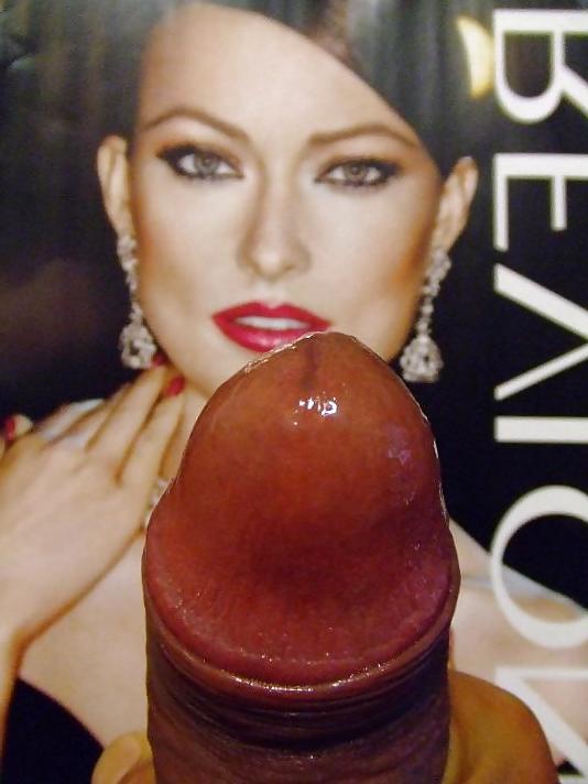 7P BIGflip Squirts Cum On Olivia Wilde