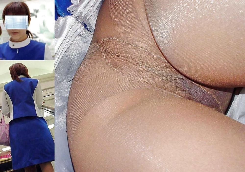 10P Japanese upskirts thonged and pantyhose
