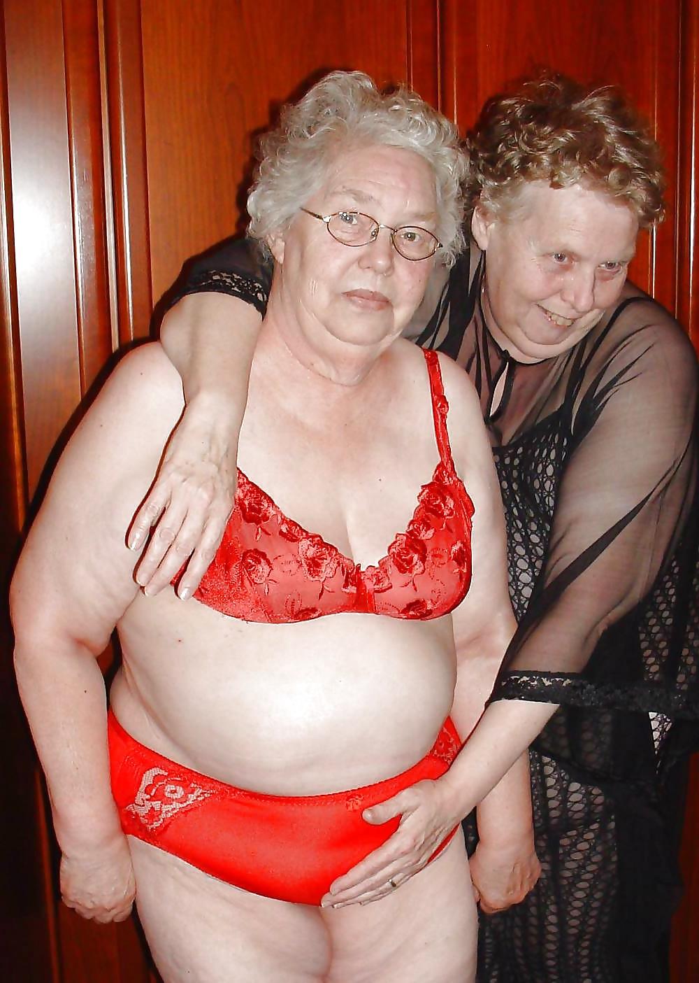 25P Grannies in their bra and knickers 2