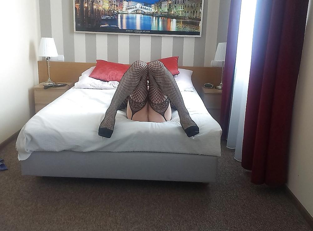 9P In a hotel room -  lace lingerie & heels