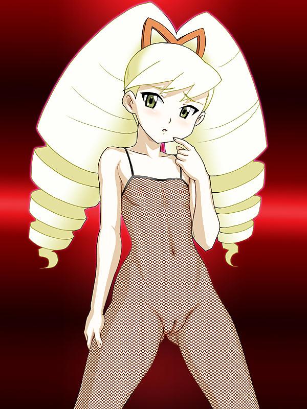 25P Anime style: bodystocking, transparent bodysuit