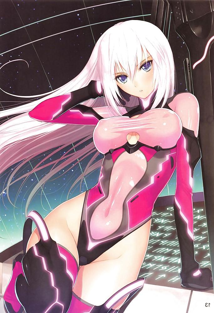 25P Anime style: bodystocking, transparent bodysuit
