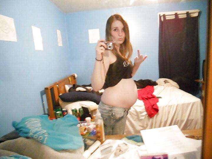 10P Slaggy pregnant teens used as a cum dumpster! part 4