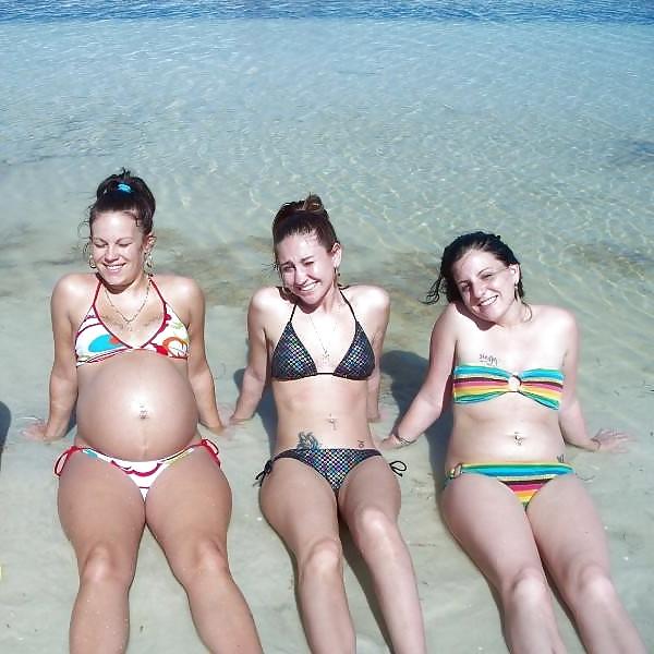 10P Slaggy pregnant teens used as a cum dumpster! part 4