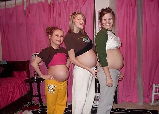 11P Slaggy pregnant teens used as a cum dumpster! part 7