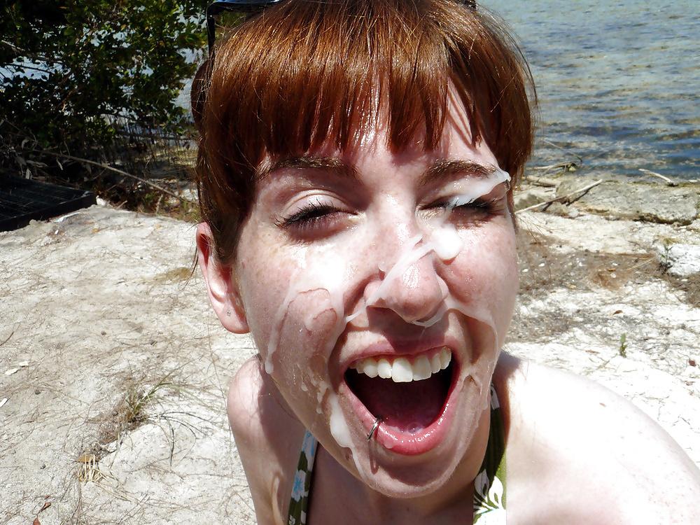 19P Cum face
