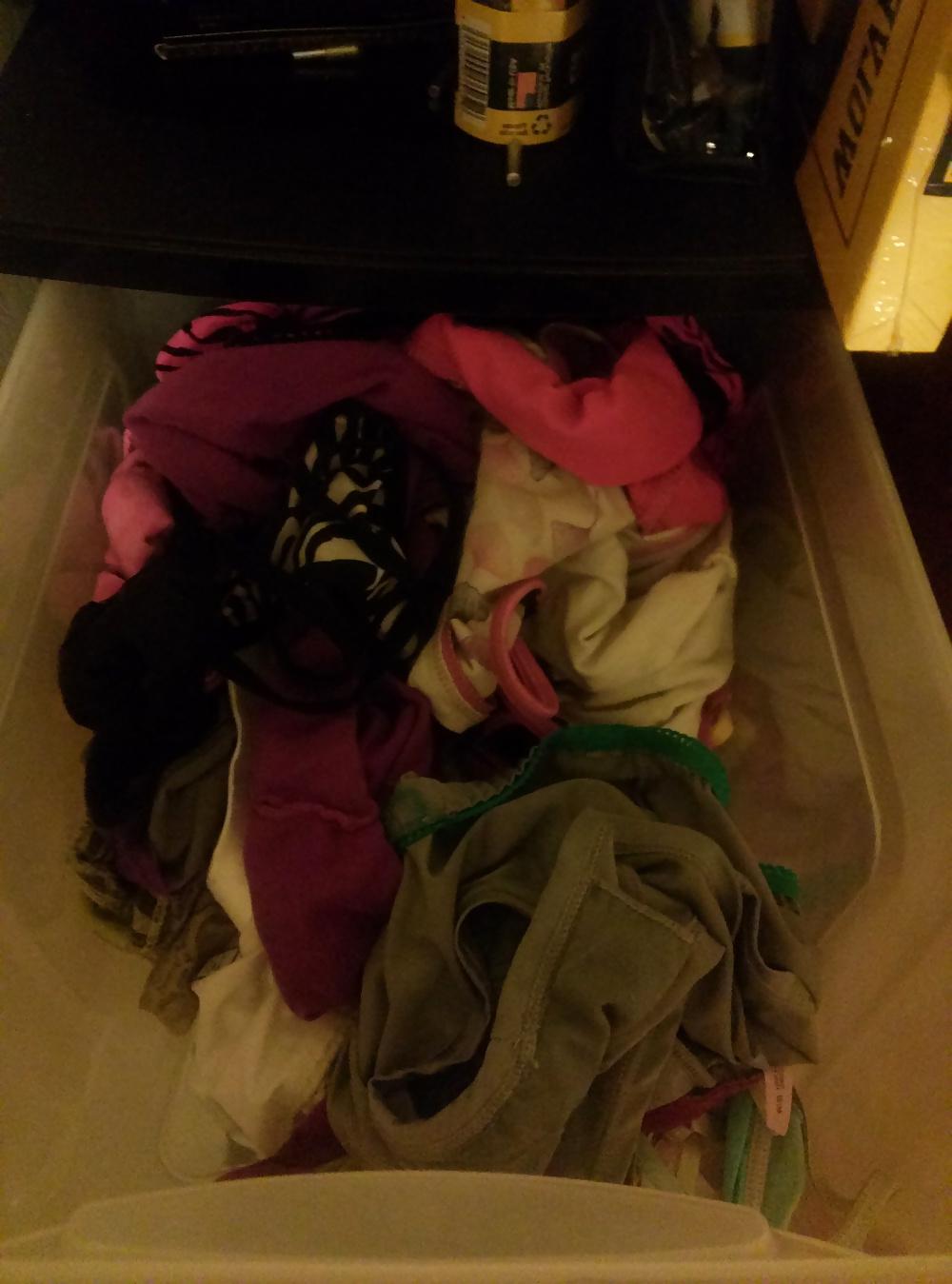9P My wife's bra and panties