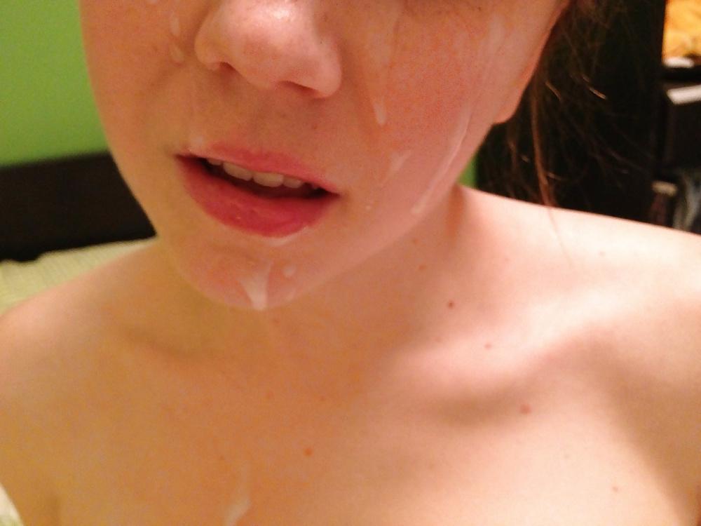 12P Cute Red Head Loves Cum on Her Face