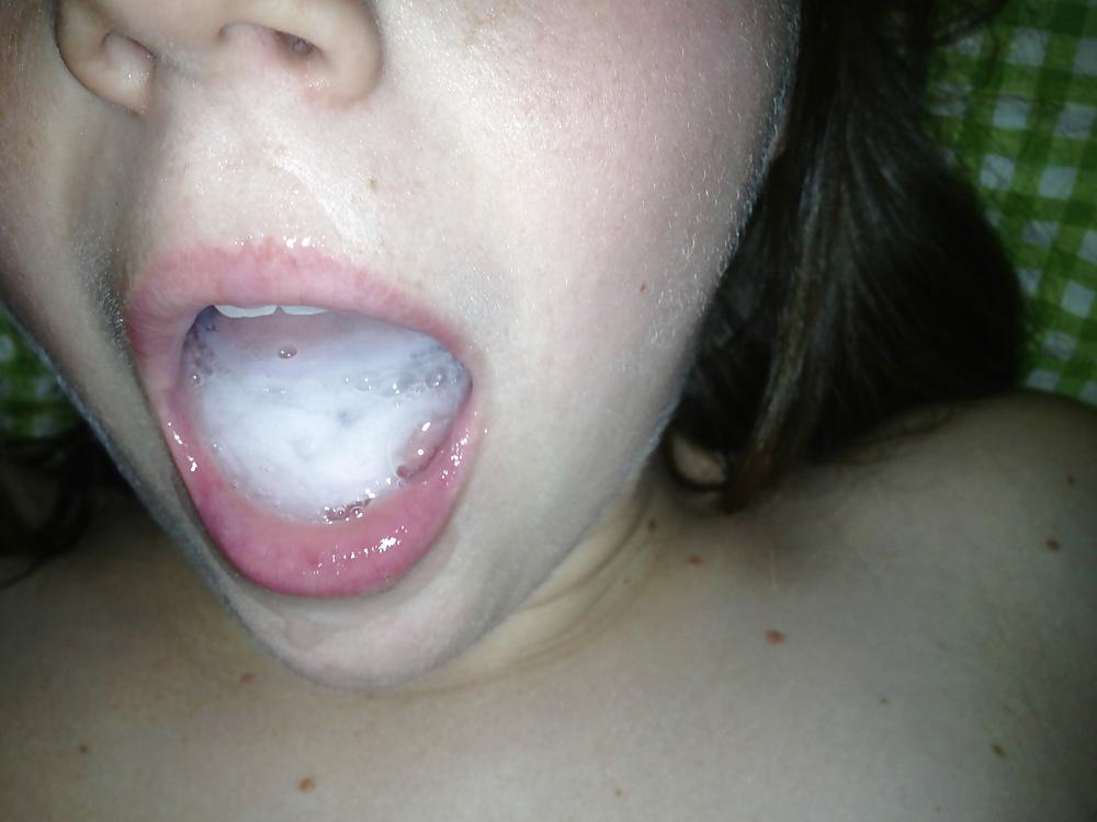 12P Cute Red Head Loves Cum on Her Face