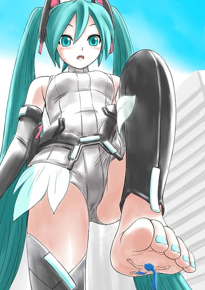 25P Anime style: giantess femdom-feet