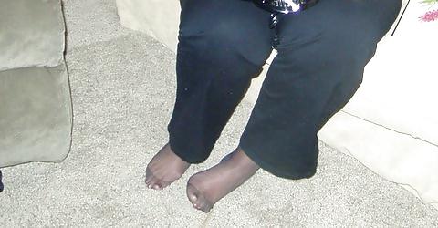 9P CUM on pantyhose and feet