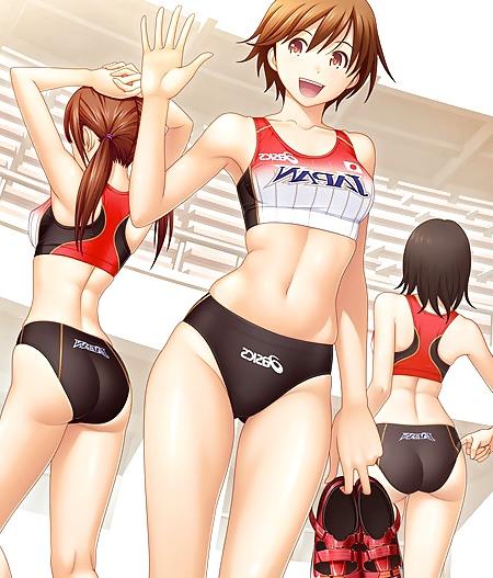 11P Anime Girls Sexy Sports