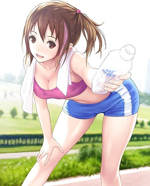 11P Anime Girls Sexy Sports