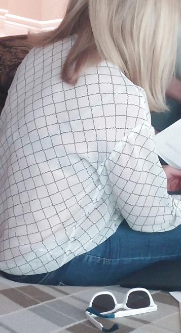8P Hot Milf Co-Workers Panties and Bra Peeks - Both Have 2 Sons