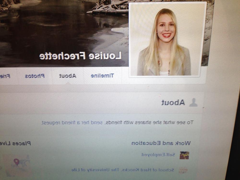 23P Louise Frechette aka Loufresh Exposed as a Cumslut 