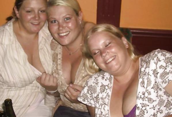 25P Danish teens & women-215-216-party bra cleavage