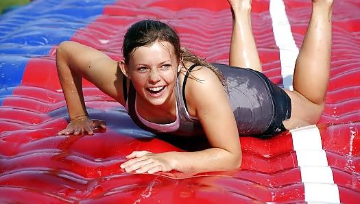 25P Danish teens-221-222-wet t-shirt bra panties upskirt