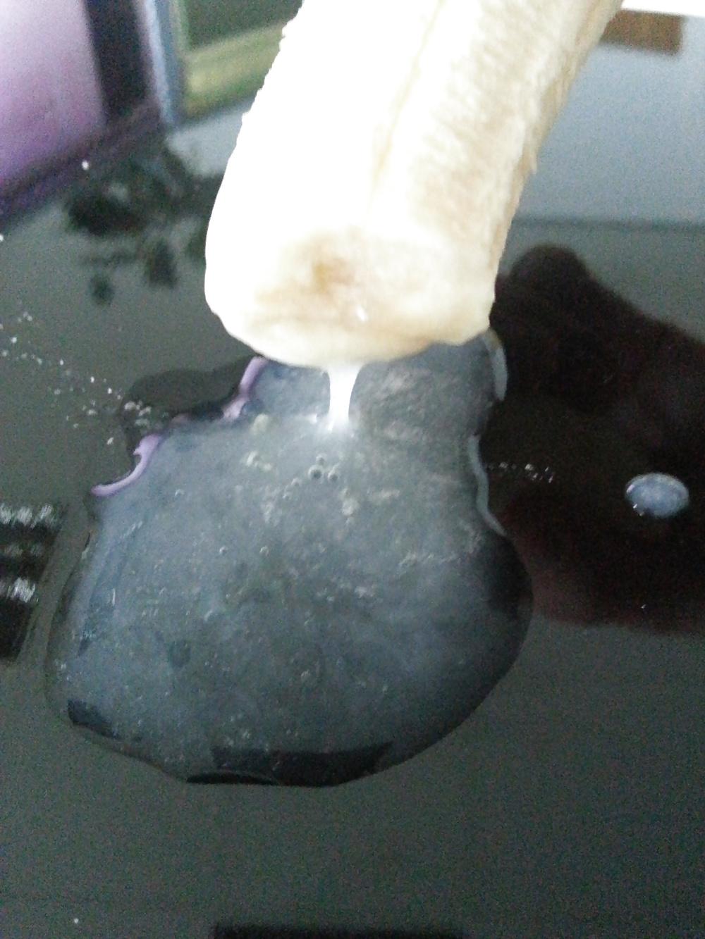 21P My cum on foot