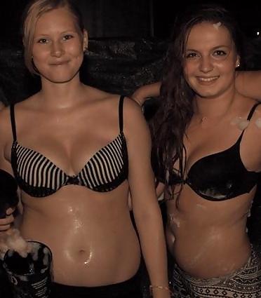 25P Danish teens-304-305-306 wet t-shirts bra costume cleavage 