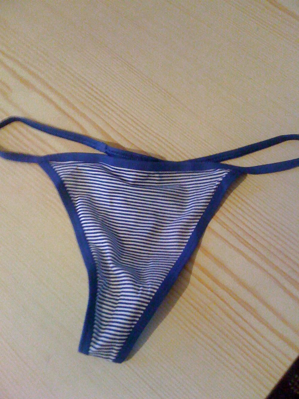 24P My girls bra and panties with my lil cock