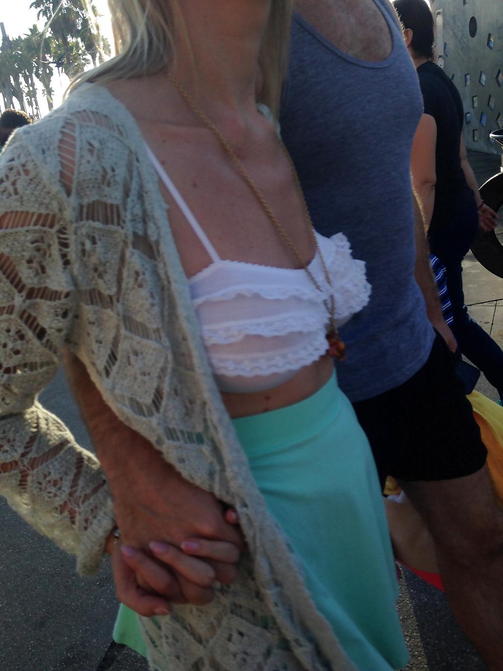 9P See thru white bra