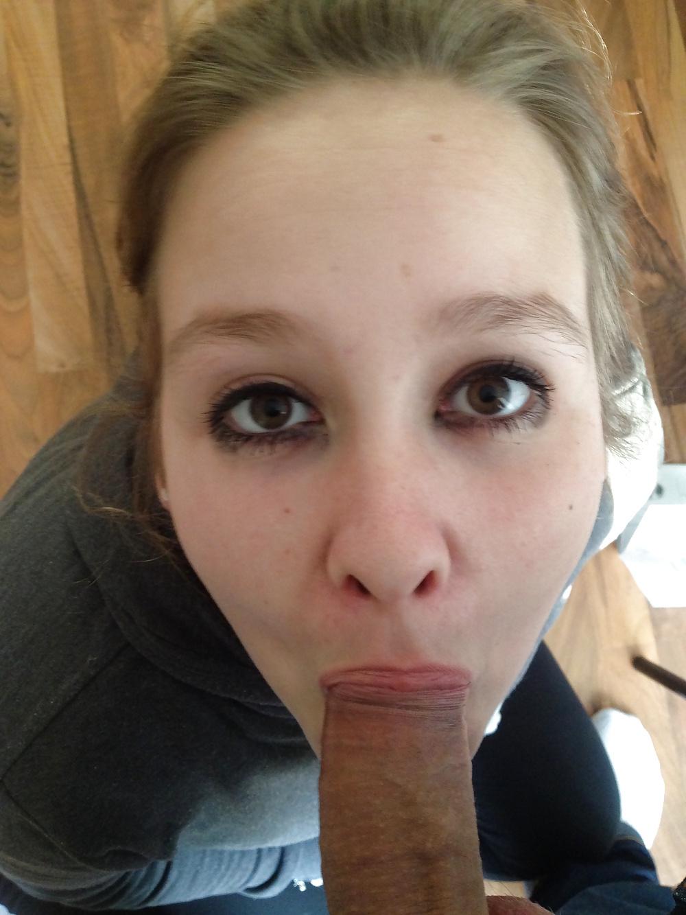 8P She loves cum on her feet and her face....