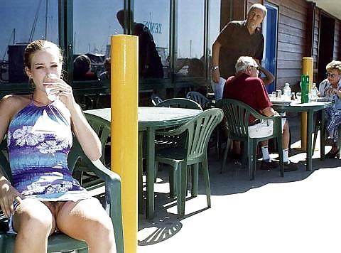 19P Bottomless and Hairy in a Bar or Cafe