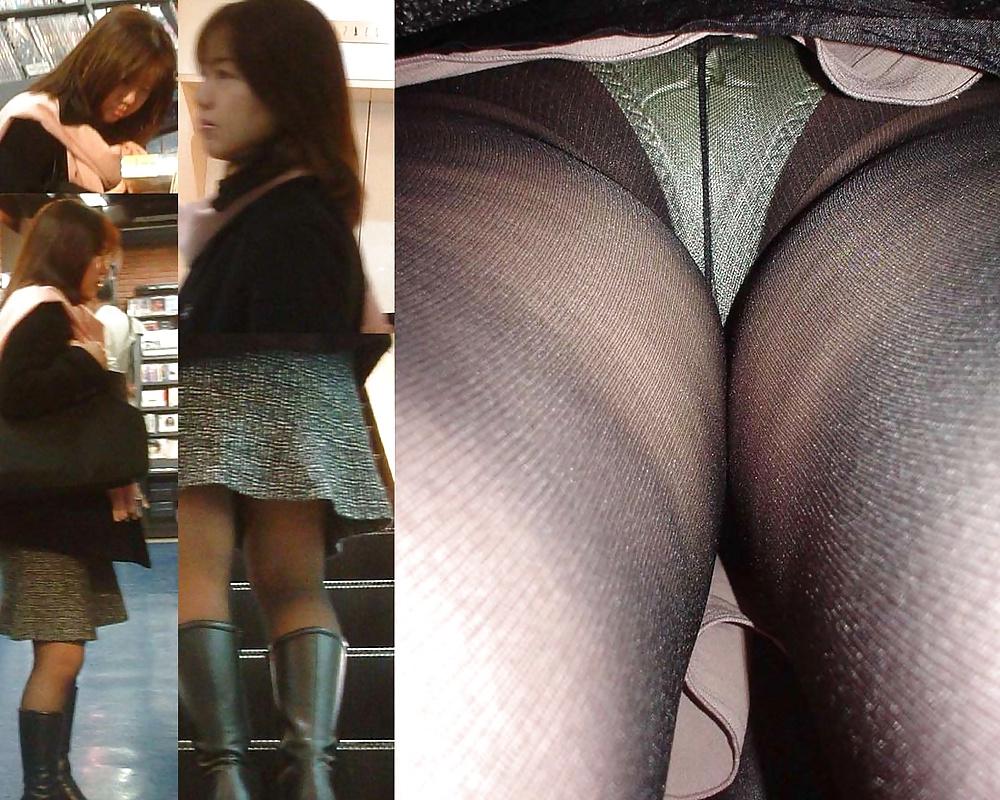 13P More pantyhose japanese women upskirts