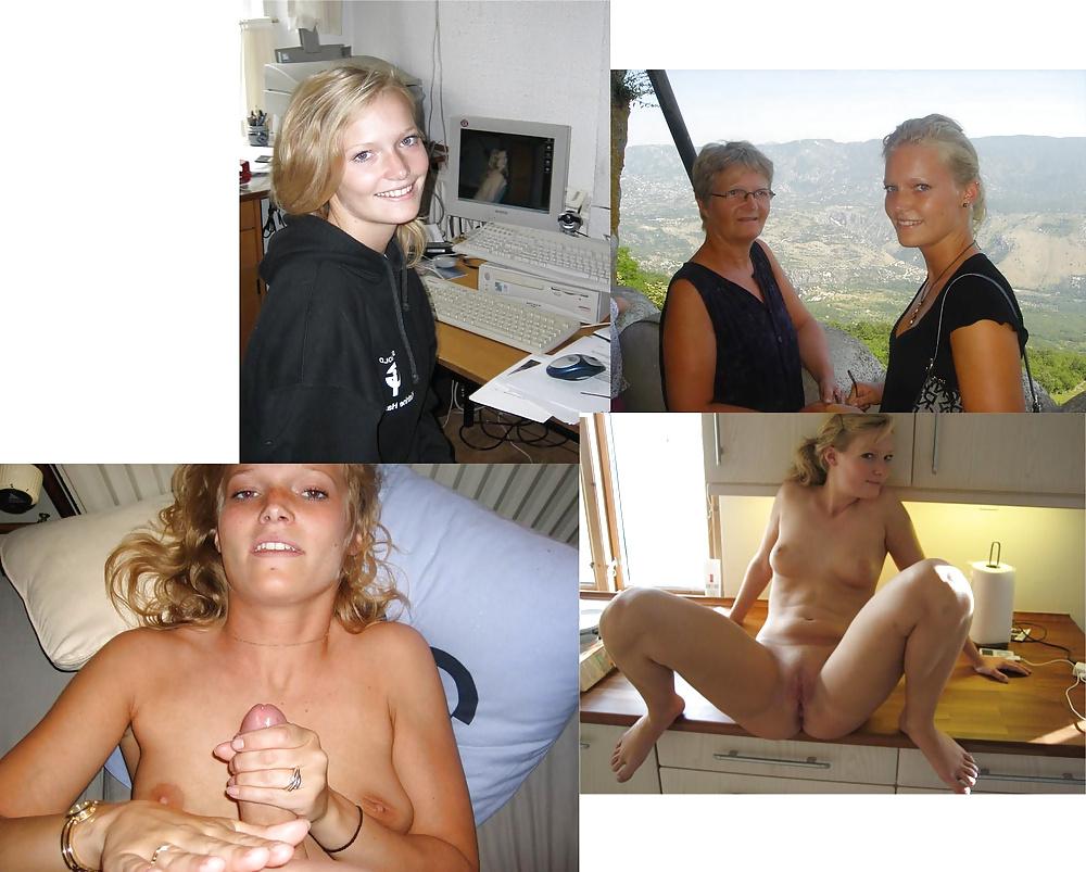 25P Your Girlfriend before-after, dressed-undressed