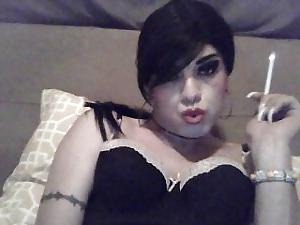 25P Smoking Fetish Sissy